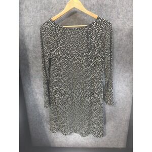 Old Navy Blouse Women's Size M Black & White Floral Long Sleeve NWT Holiday Gift